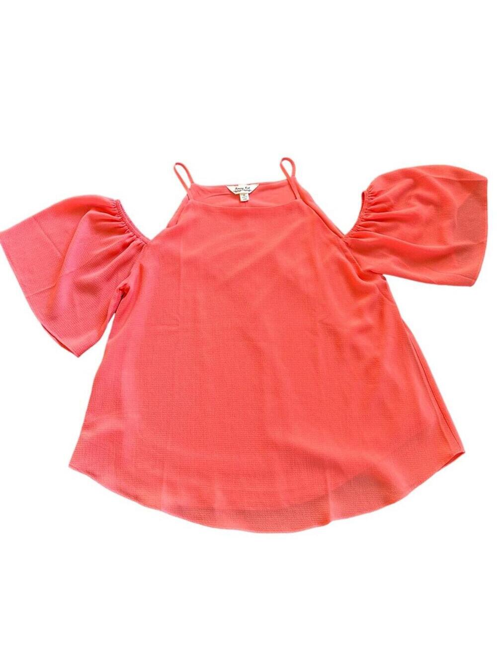 Krazy Kat | Women's Coral Off Shoulder Blouse | NWOT | Size Medium | 0690